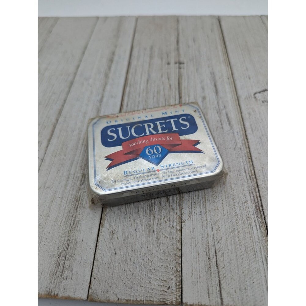 Vintage Sucrets Limited Edition Commemorative Tin 60 Year Anniversary